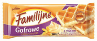 Jutrzenka Wafle Familijne Gofrowe z musem waniliowym 130G