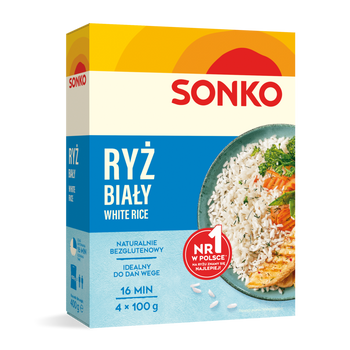 SONKO RYŻ BIAŁY 4X100g