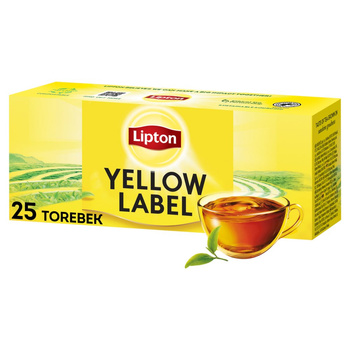 LIPTON YELLOW LABEL HERBATA CZARNA 50 G (25 TOREBEK)
