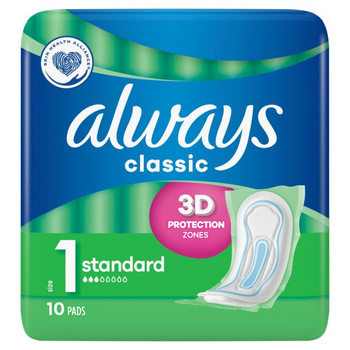 PODPASKI ALWAYS CLASSIC STANDARD BEZ SKRZYDEŁEK 10SZT