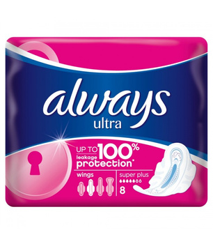 PODPASKI ALWAYS ULTRA SUPER PLUS 8SZTUK