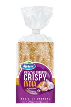 MELVIT CRISPY ŻYTNI Z CZOSNKIEM, CURRY I SEZAMEM 130G