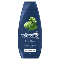SCHAUMA DLA MĘŻCZYZN 400ML - Szampon Wzmacniający z Chmielem do Codziennego Stosowania