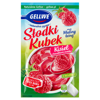 GELLWE KISIEL SŁODKI KUBEK MALINA 28G