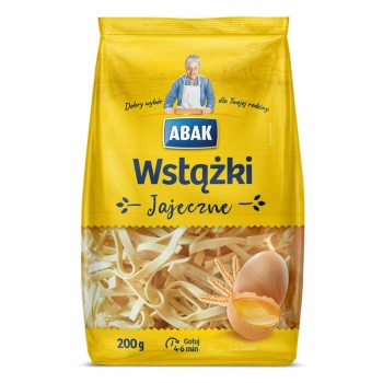 MAKARONY POLSKIE MAKARON WSTĄŻKI JAJECZNE ABAK 200G