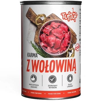 TUF TUF PUSZKA MIELONKA Z WOŁOWINĄ 400G