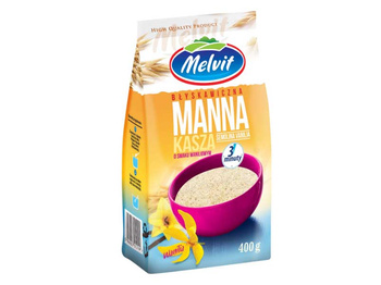 Kasza manna błyskawiczna waniliowa MELVIT 400 g